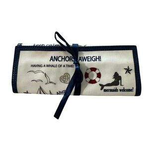 Nautical Themed Fabric Roll with Ribbon